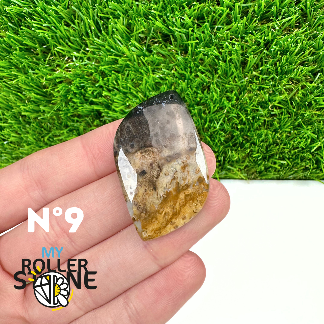 Pendentif Agate Racine de Palmier