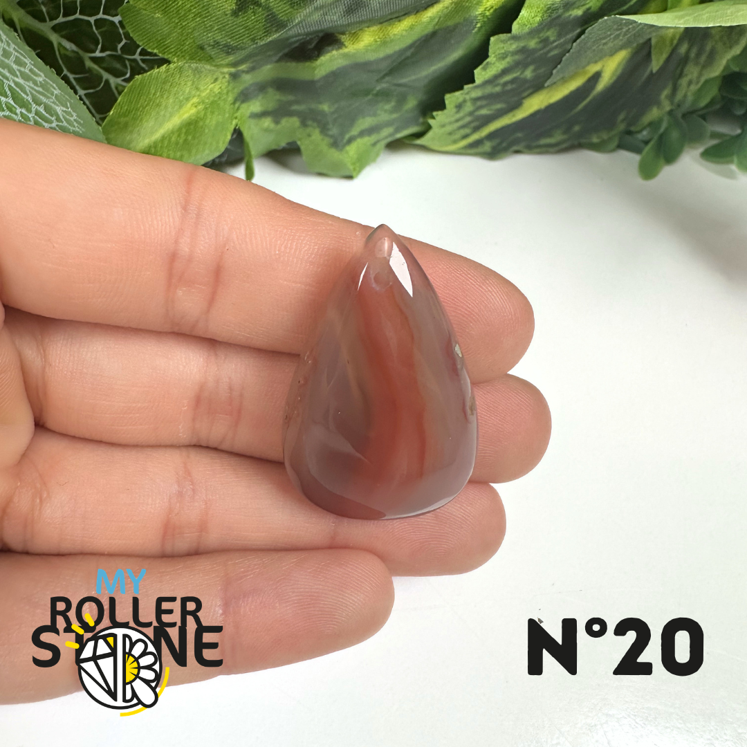 Pendentif percé Agate du Botswana 5A