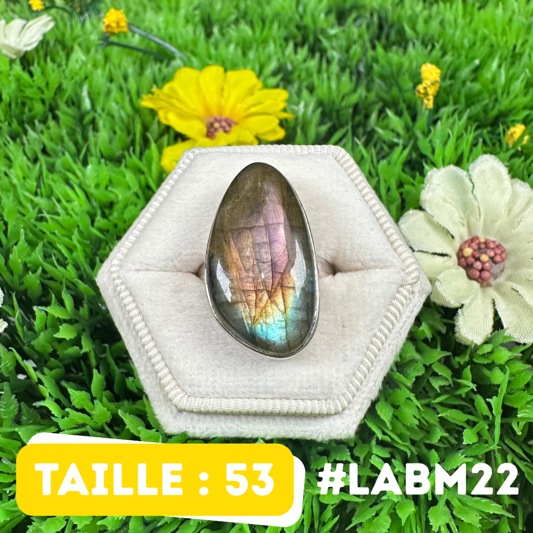 Bague Argent Labradorite Multifire #LABM22