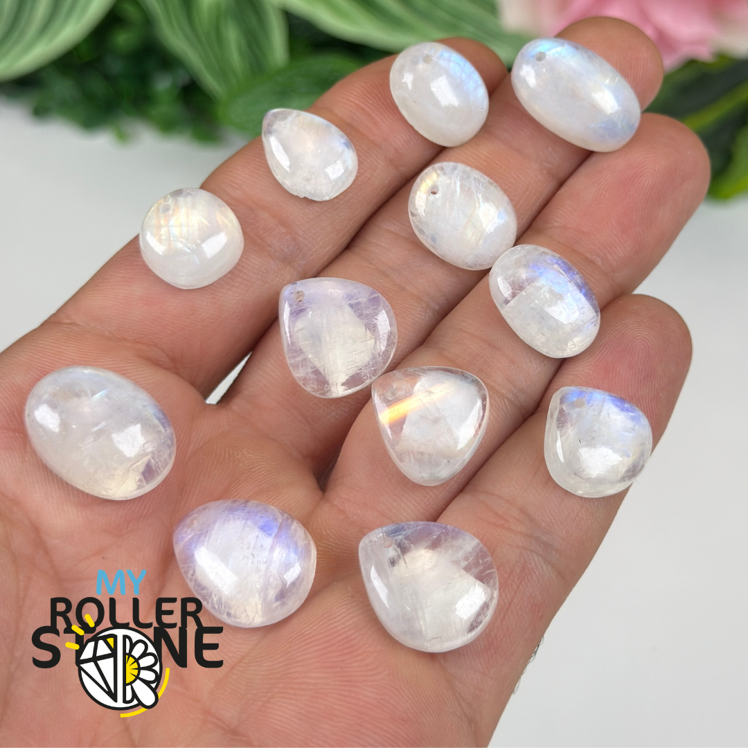 Petits Pendentifs Pierre de lune Forme Libre 5A