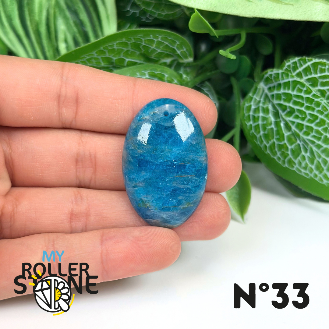 Pendentif Apatite bleue 5A