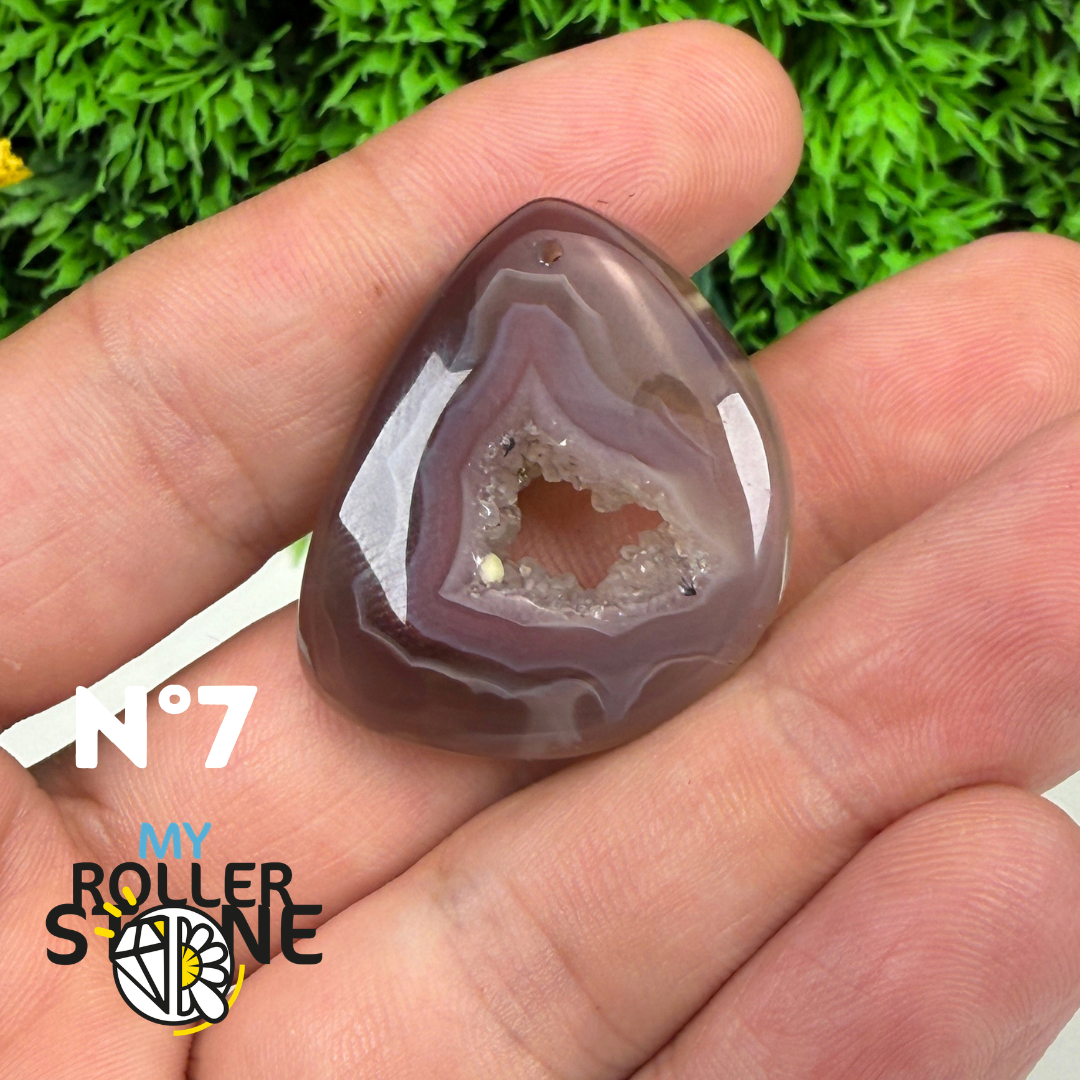 Pendentif percé Agate du Botswana 5A