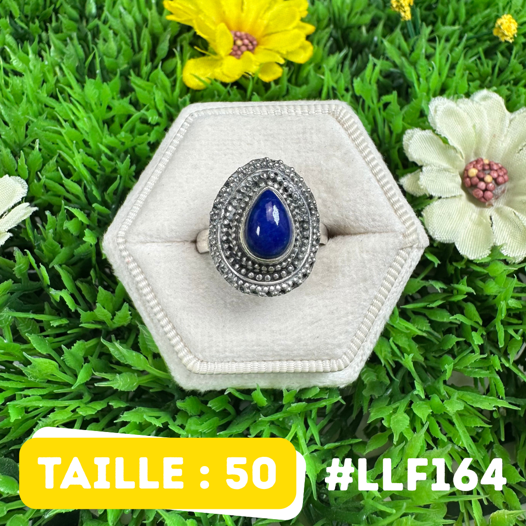 Bague Argent 925 Lapis Lazuli #LLF164