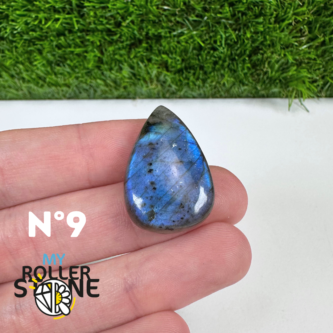 Pendentif Labradorite blue fire percé 5A