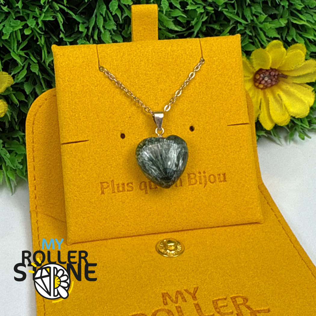 Pendentif Coeur Séraphinite Argent 925