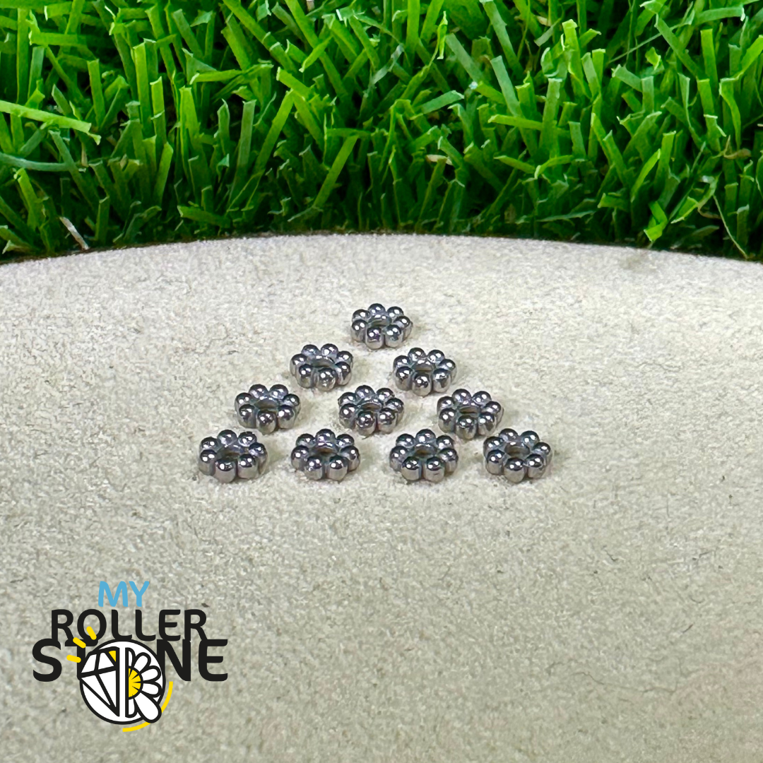 Perles d’espacement Fleur en Acier Inoxydable