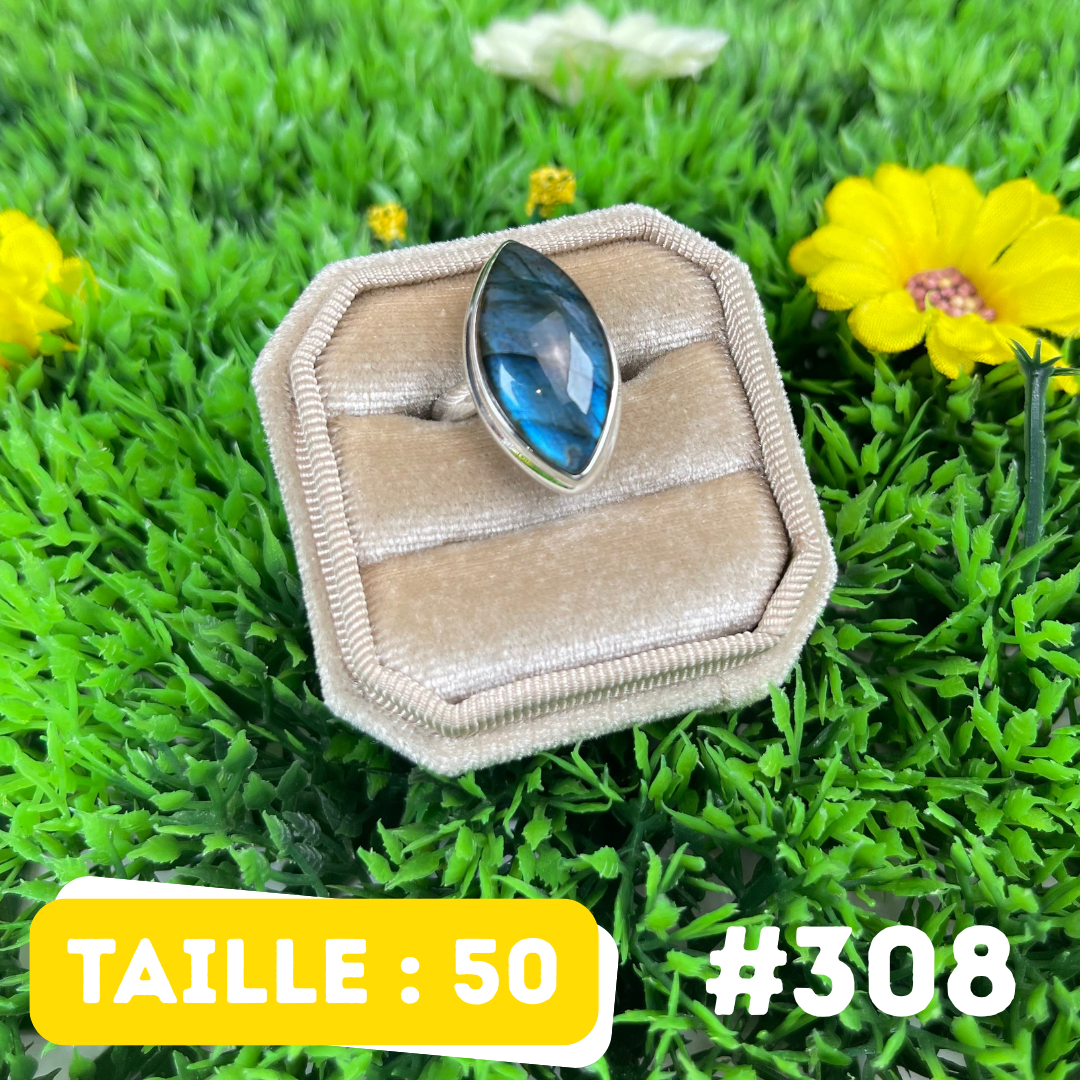 Bague Labradorite Bluefire #308