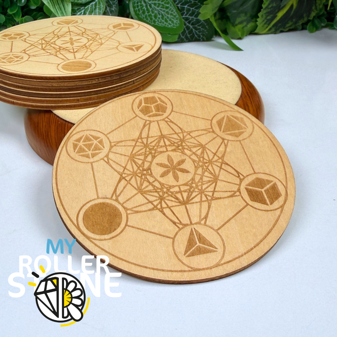 Cube de Métatron Gravé sur Bois