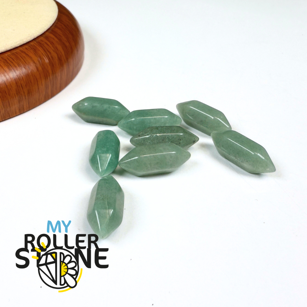 Double Pointe Aventurine Verte