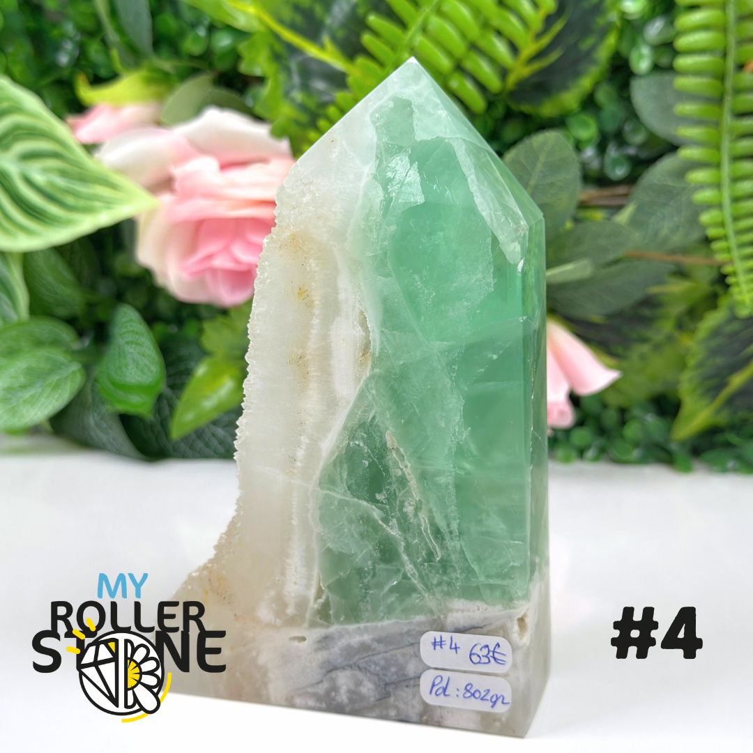 Pointe brute de Fluorite verte