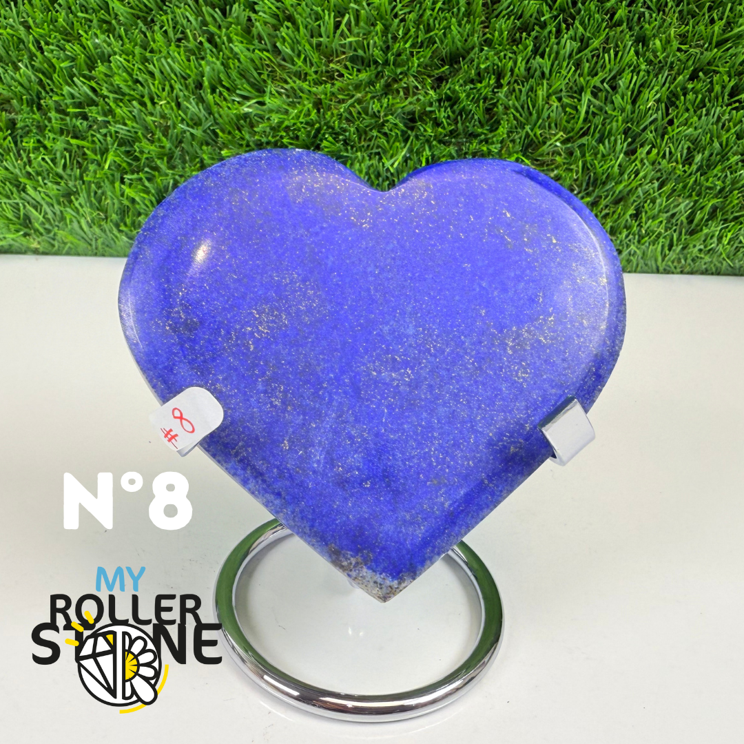 Coeur en Lapis Lazuli avec Support