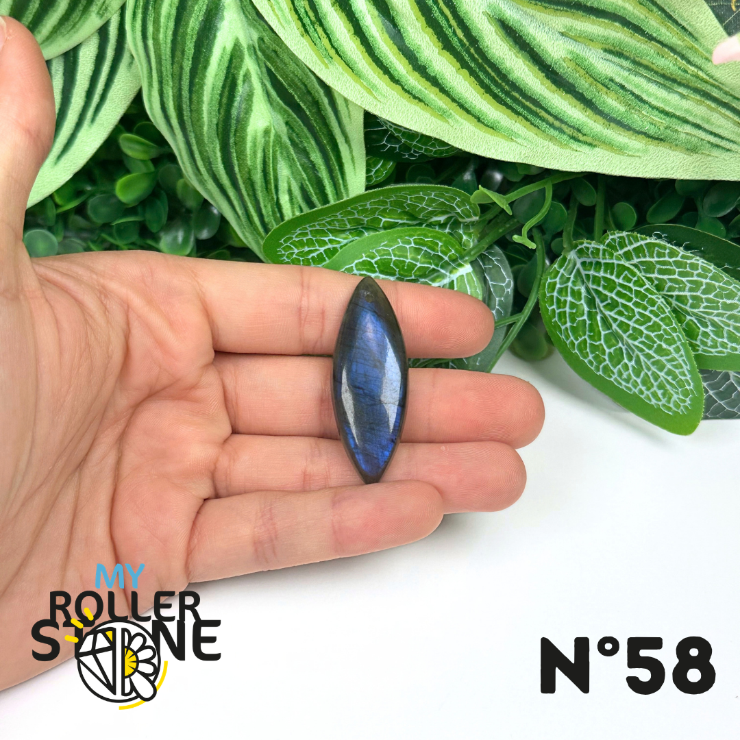 Pendentif Labradorite blue fire percé 5A