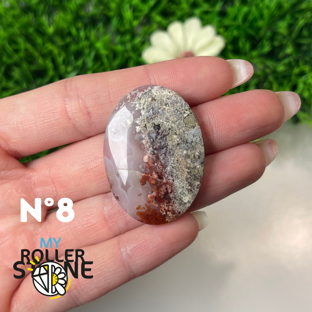Pendentif Agate Mousse Indonésienne 5A Percé