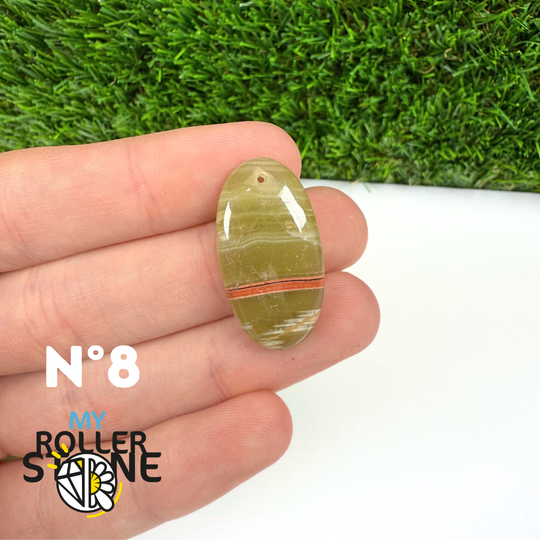 Pendentif Calcite Verte 5A Percé