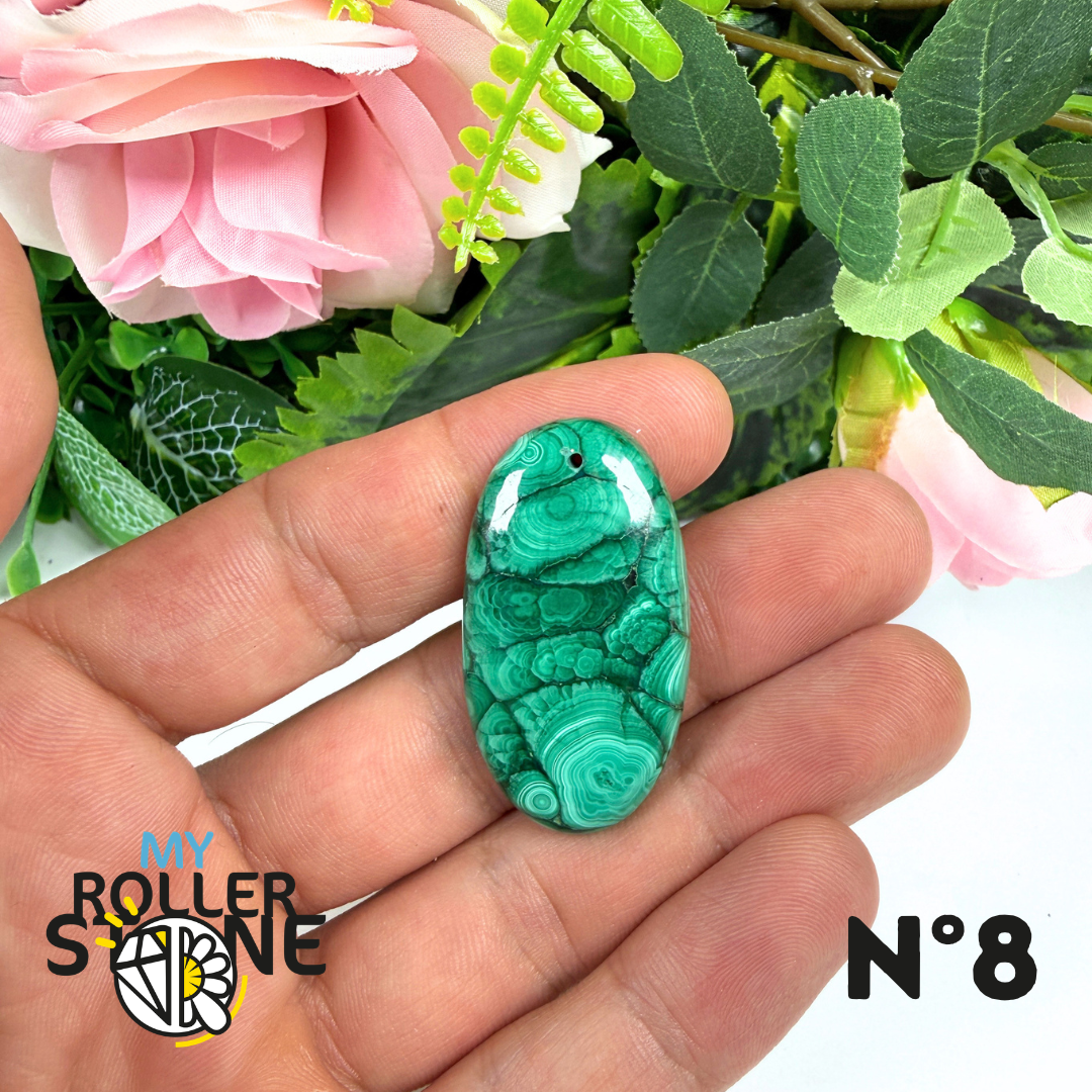 Pendentif Malachite Percé 5A