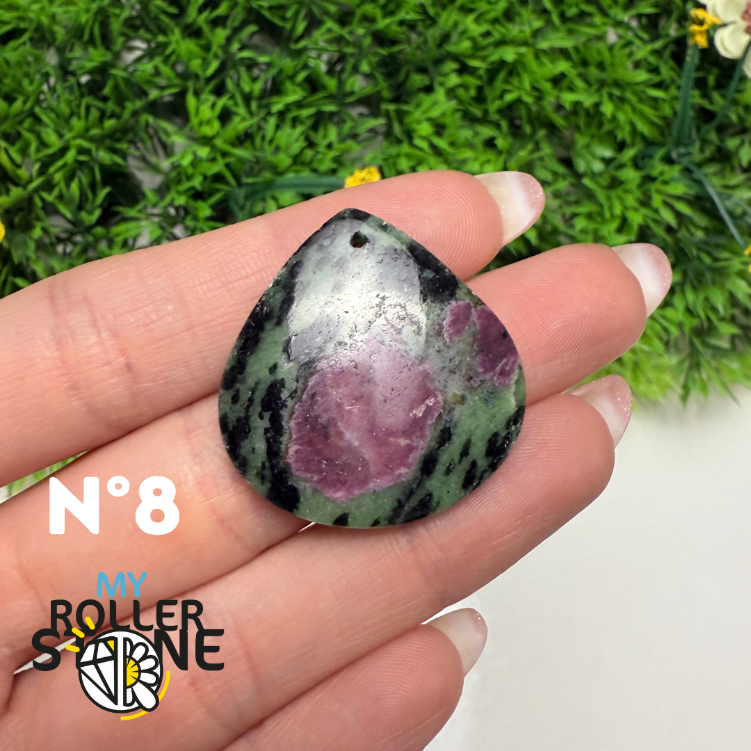 Pendentif Ruby Zoïsite 5A percé