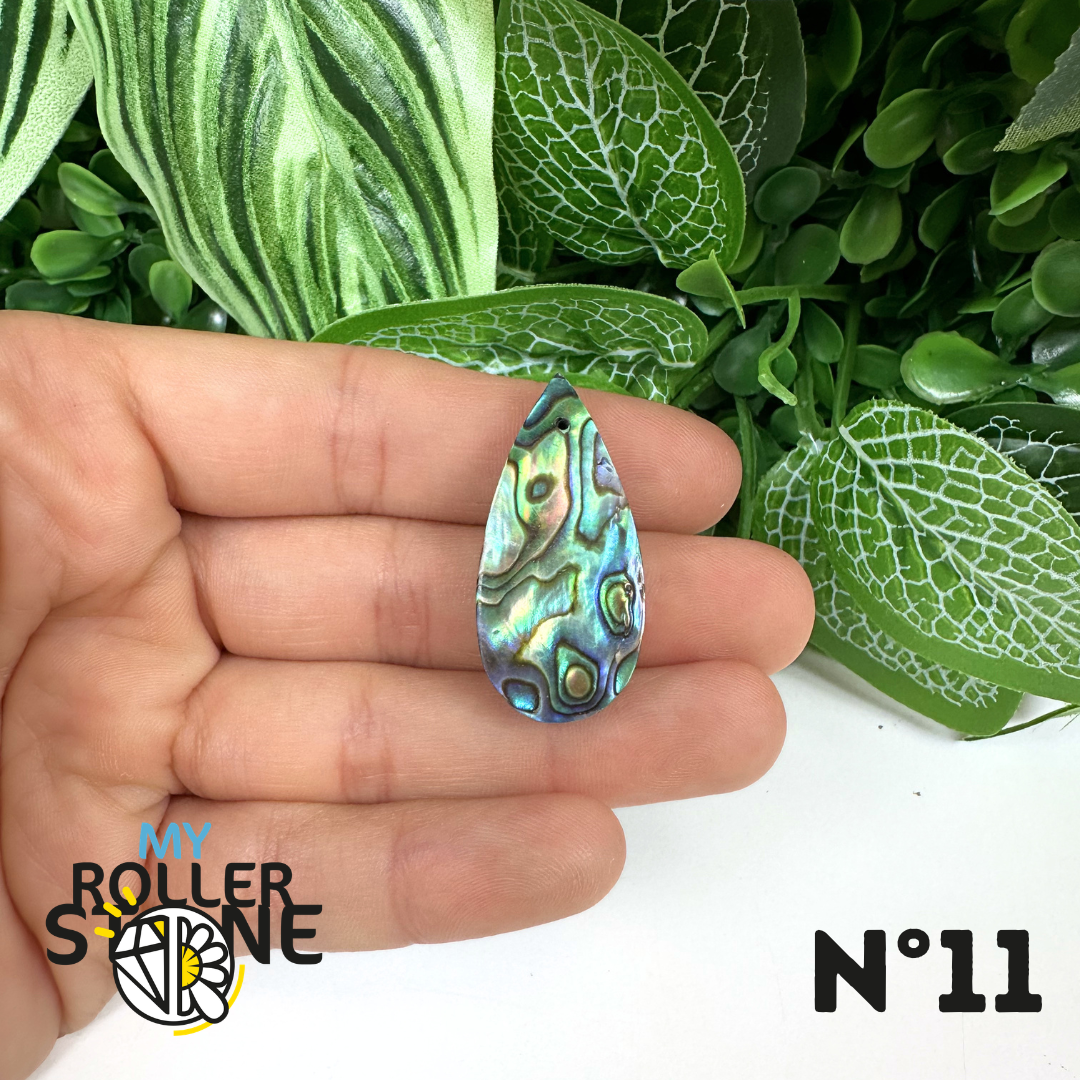 Pendentif en Abalone Forme Libre 5A