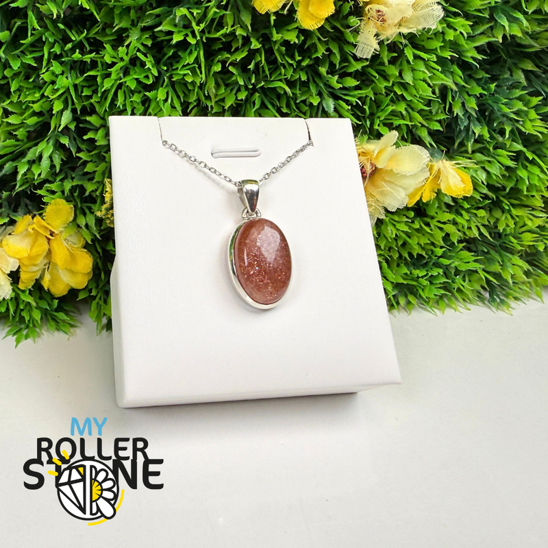 Pendentif Pierre de Soleil Argent 925 – SNSP654