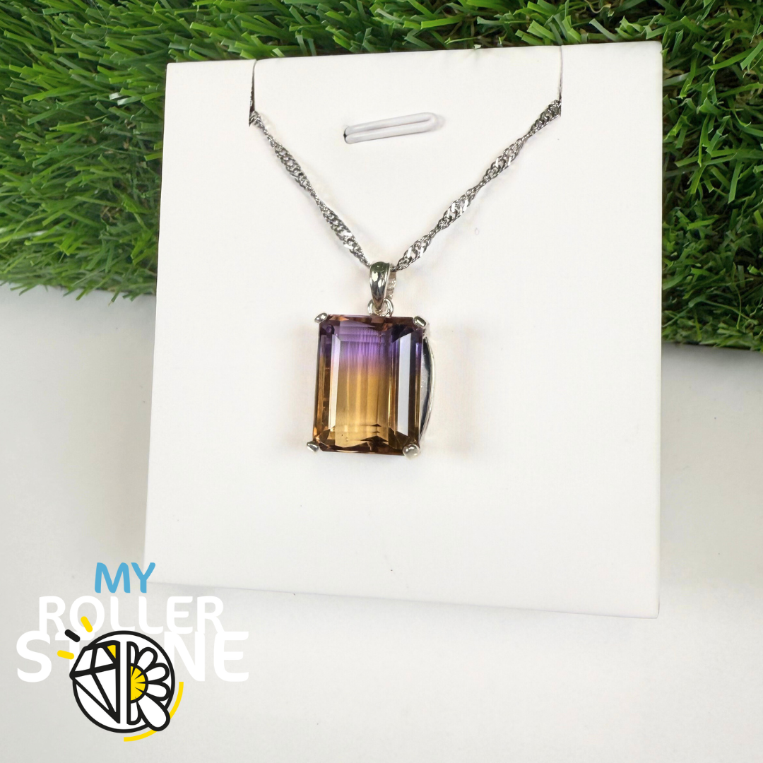 Pendentif Amétrine et Argent 925