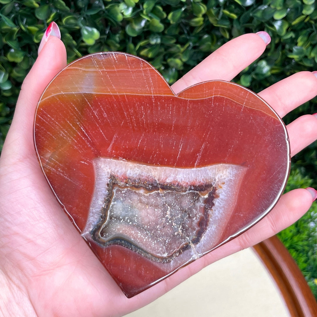 Coeur Agate Rouge #7