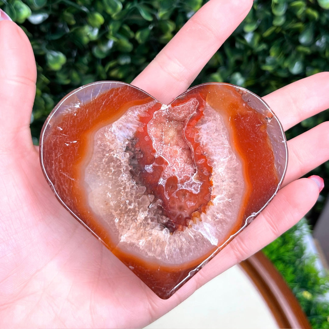 Coeur Agate Rouge #8