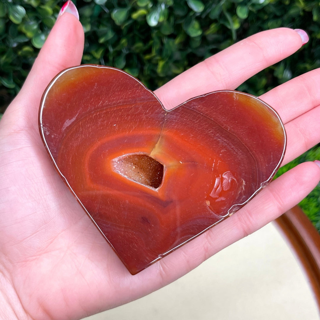 Coeur Agate Rouge #11