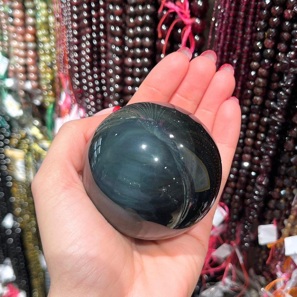 Obsidienne Oeil Céleste sphère - Erba Santa