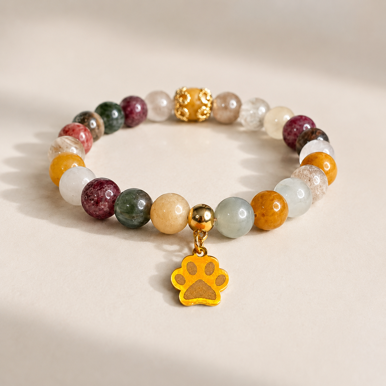 Charm patte de chien or