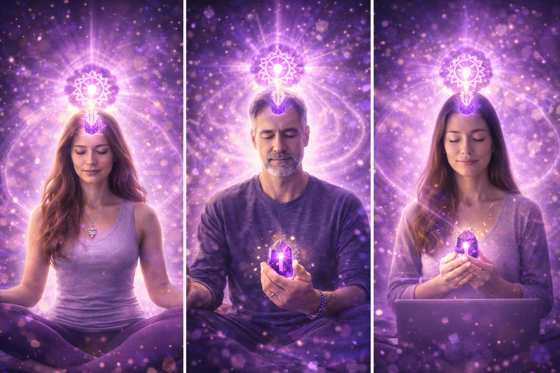 Améthyste et chakra coronal