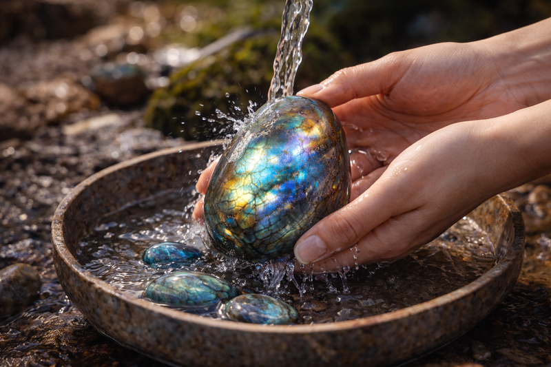 Entretien purification et rechargement de la Labradorite