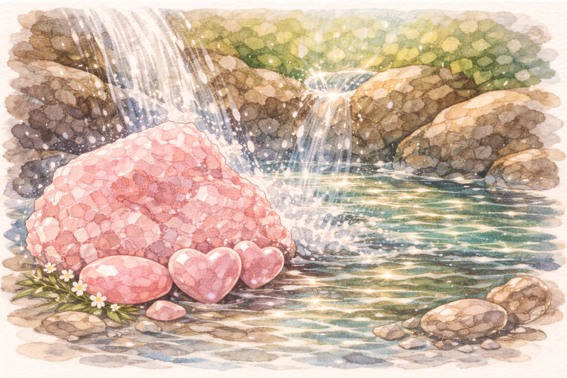 Entretien purification et rechargement du Quartz Rose