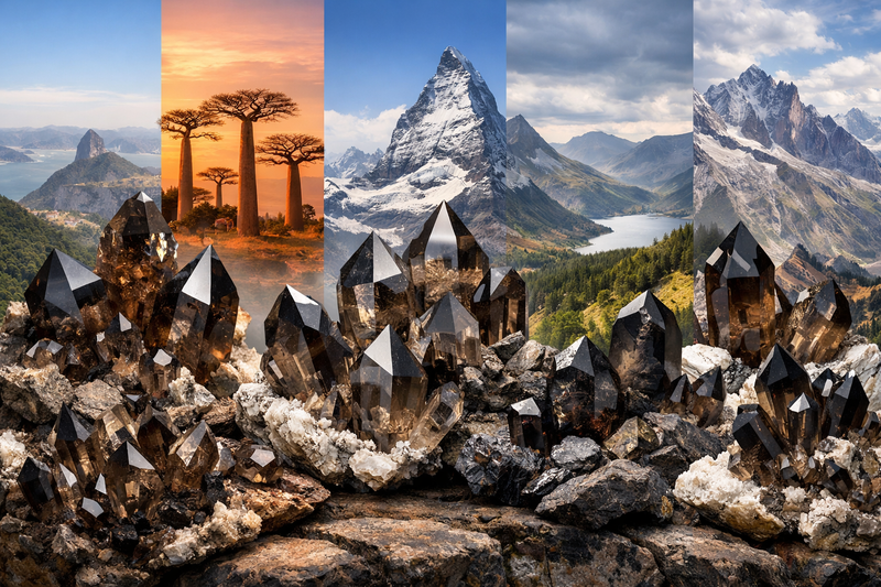 Gisements principaux du Quartz Fumé
