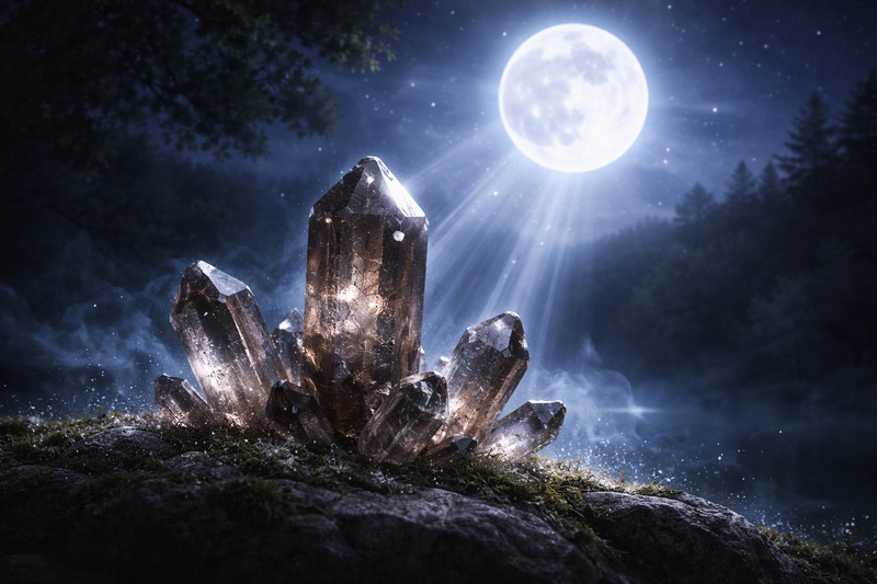 Rechargement du Quartz Fumé à la lumière lunaire
