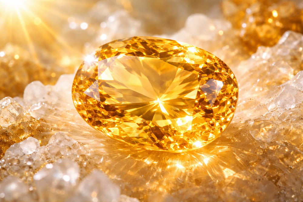 Ancienne image : éclat solaire de la Topaze jaune
