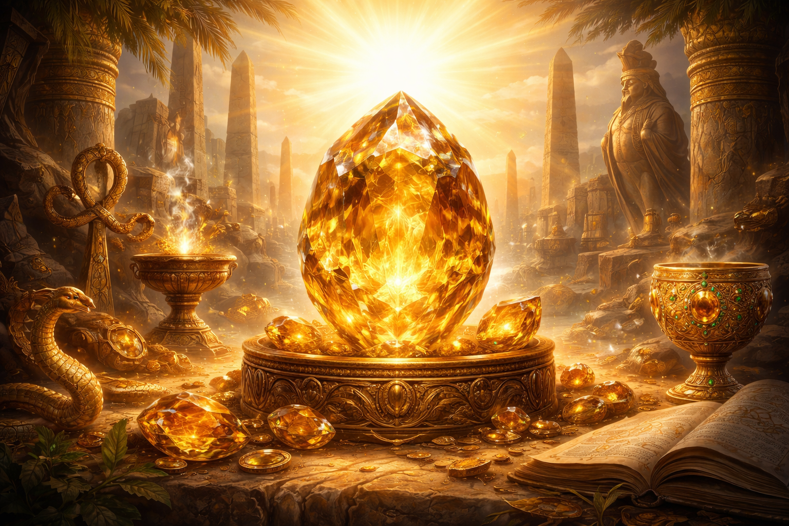 Ancienne image de l’article : symbolique et histoire de la Topaze jaune.