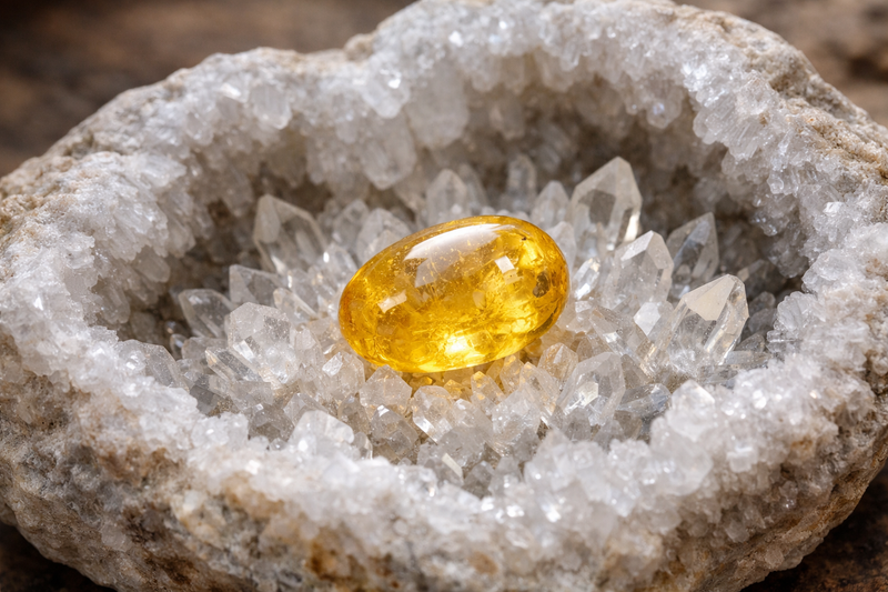 Ancienne image : géode de quartz
