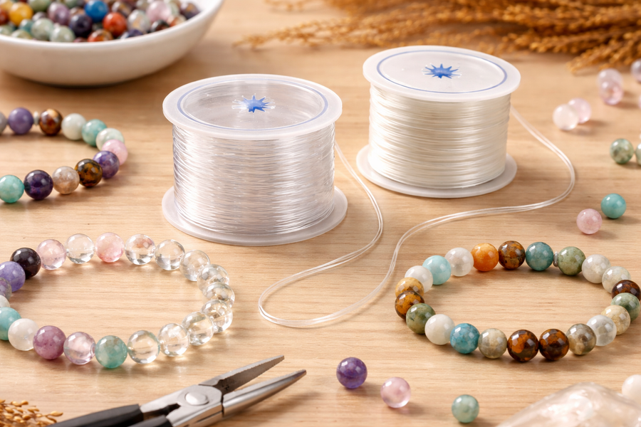 Fil élastique pour bracelet en perles naturelles