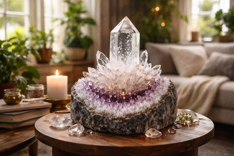 Purification sur amas de Quartz du Cristal de Roche