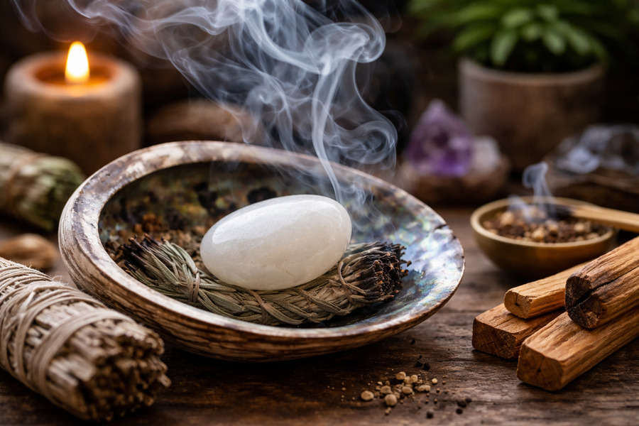 Purification du jade blanc par fumigation