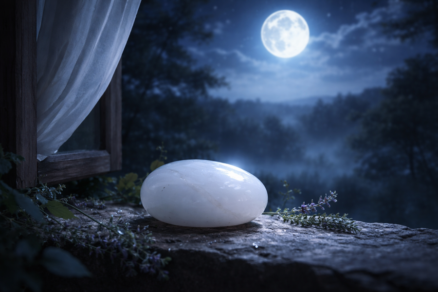 Rechargement du jade blanc à la lumière lunaire
