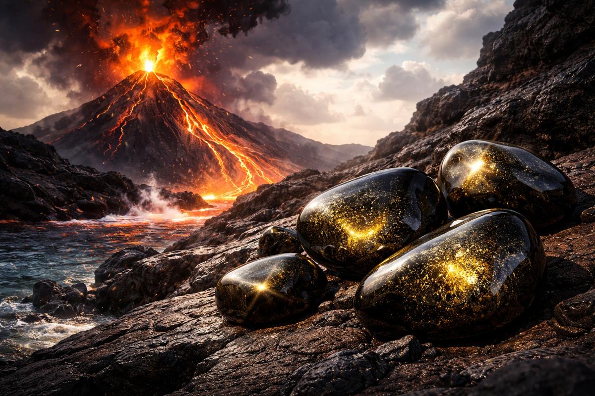 Origine volcanique de l’Obsidienne dorée