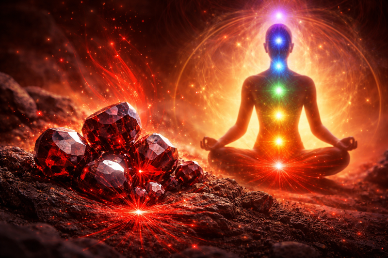 Grenat et chakras