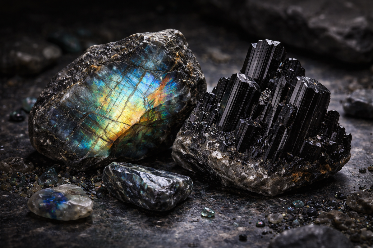 Tourmaline noire et associations de pierres