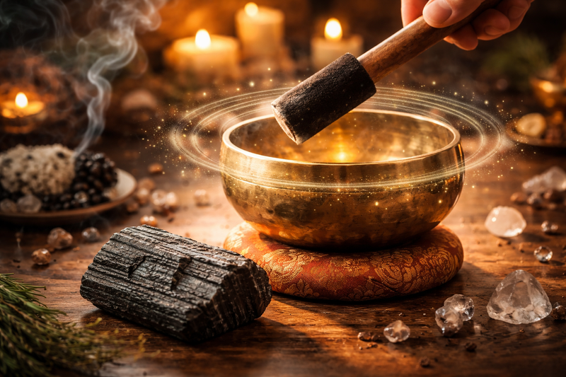 Purification par vibrations (bol tibétain)