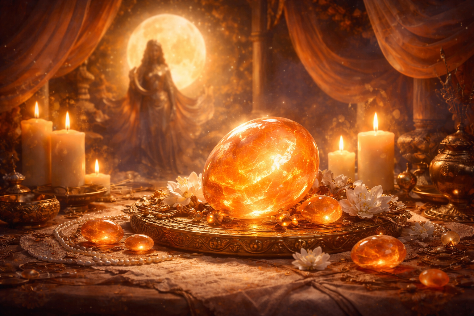 Symbolique et histoire de la Pierre de Lune Orange