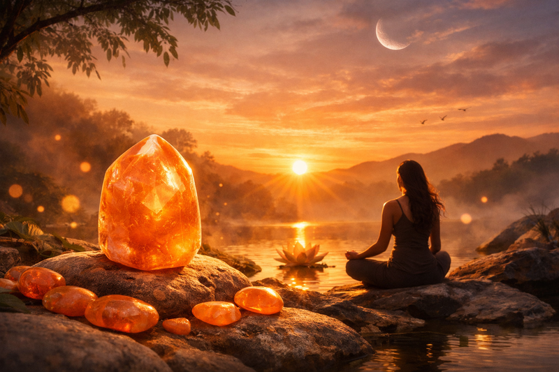 Bienfaits émotionnels de la Pierre de Lune Orange