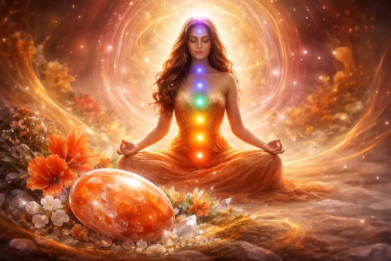 Pierre de Lune Orange et chakra sacré
