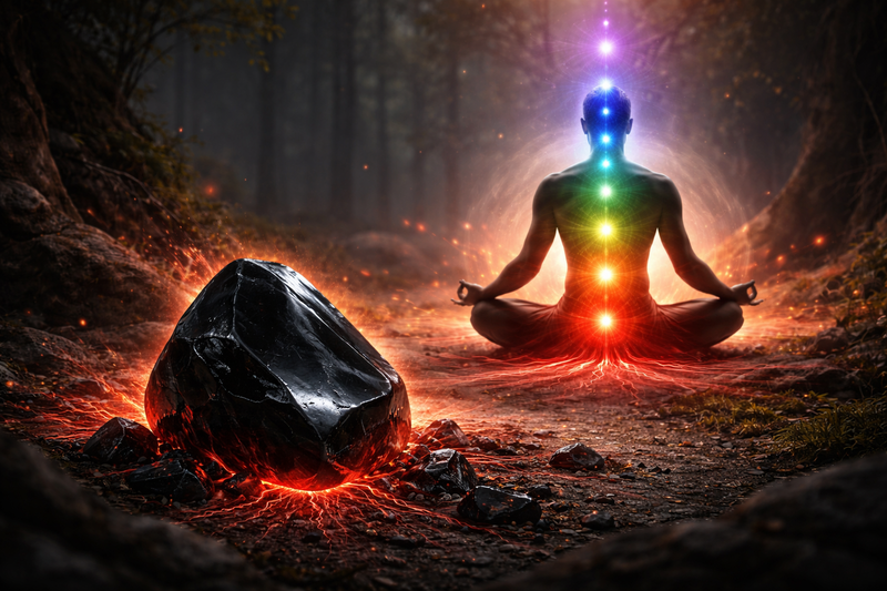 Obsidienne Noire et chakra racine