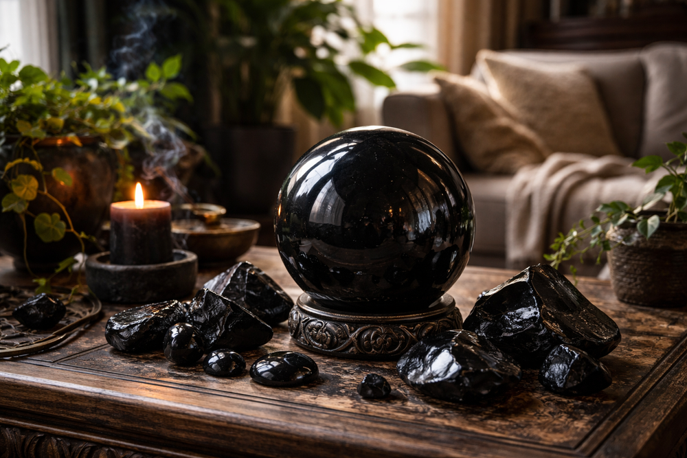 Obsidienne Noire dans la maison