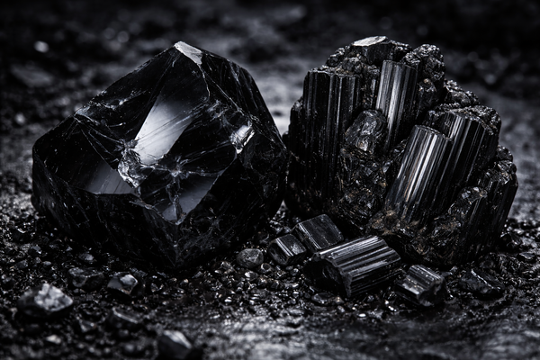 Obsidienne Noire et Tourmaline noire